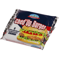 Illustration av Ched up Hamburgerost