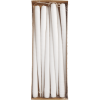 Illustration av Antikljus vita 8p H38cm