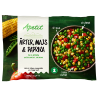 Illustration av Ärtor/Majs/Paprika