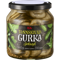 Illustration av Gurka tunnskivad
