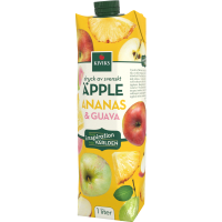Illustration av Dryck sv Äpplen/Ananas/Guava
