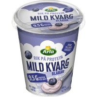 Illustration av Mild kvarg blåbär