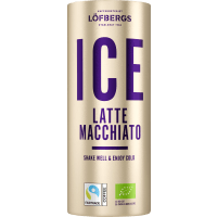Illustration av Iskaffe Latte Macchiato Ekologisk