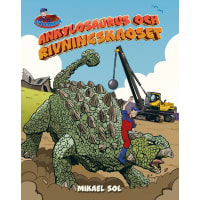 Illustration av Ankylosaurus och rivningskaoset