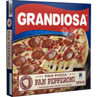 Illustration av Pan pizza pepperoni