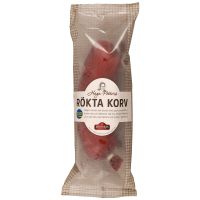 Illustration av Rökt korv Haga petters i bit 250g Jakobsdals