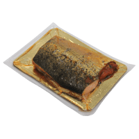 Illustration av Delikatesslax varmrökt dubbelfilé i bit