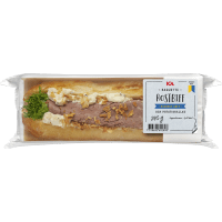 Illustration av Baguette Rostbiff Potatissallad