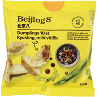 Illustration av Dumpling kyckling mild vitlök