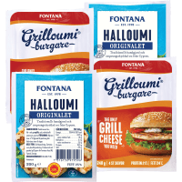 Illustration av Halloumi, Grilloumiburgare