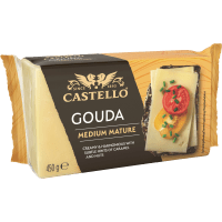 Illustration av Gouda medium matur