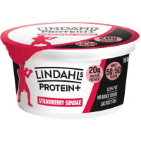 Illustration av Kvarg Strawberry Sundae