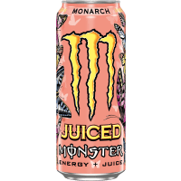 Illustration av Kolsyrad energidryck MONARCH