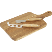 Illustration av Ostbricka med 2 knivar