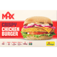 Illustration av Crispy kycklingburgare Fryst Max