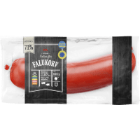 Illustration av Falukorv Extra fin 71% Kötthalt