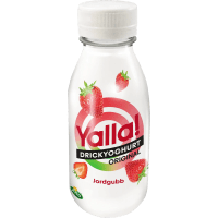 Illustration av Drickyoghurt jordgubb