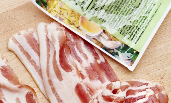 Förpackning med ICAs bacon