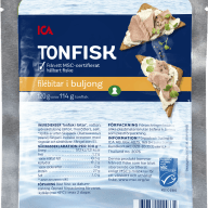 Förpackning av ICAs tonfisk