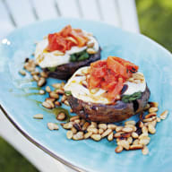 Portobello med spenat och mozzarella