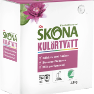 ICA Skona kulörtvättmedel  1 kg och 2,5 kg