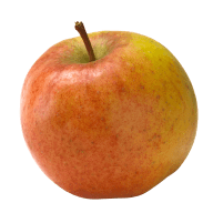 Ett äpple med skaft.