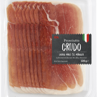 Prosciutto crudi i plastförpackning