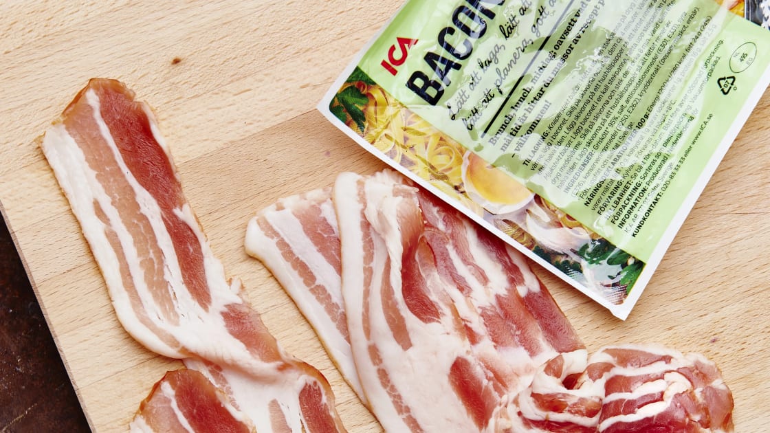 Förpackning med ICAs bacon