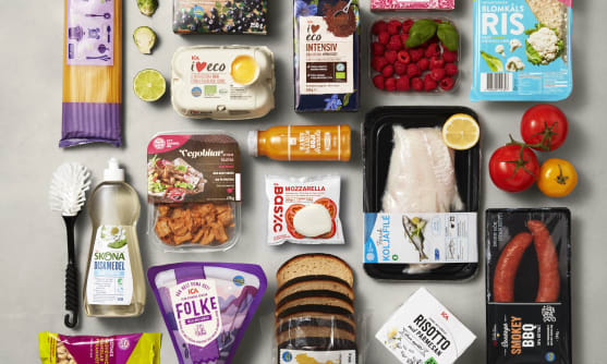 Produkter från ICAs egna sortiment och varumärken