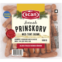 Illustration av Prinskorv med tunt skinn