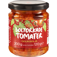 Illustration av Soltorkade tomater