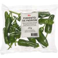 Illustration av Pimiento de padron i påse