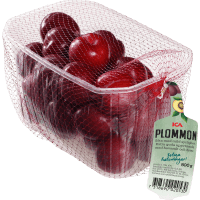 Illustration av Plommon i korg