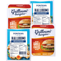 Illustration av Halloumi, Grilloumiburgare