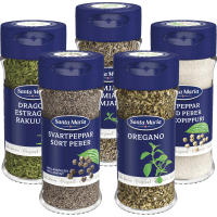 Illustration av Kryddor i små glas