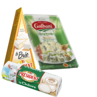 Illustration av Brie, Getost, Gorgonzola