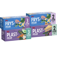 Illustration av Frys-, Plastpåsar