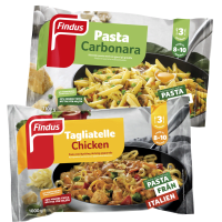 Illustration av Fryst pastarätt