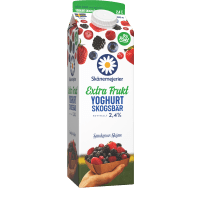 Illustration av Fruktyoghurt