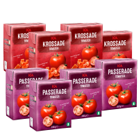 Illustration av Krossade, passerade tomater