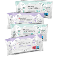 Illustration av Baby Tvättservetter