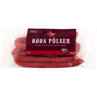 Illustration av Wienerpölser, röda pölser