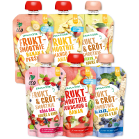 Illustration av Frukt- och Grötsmoothie