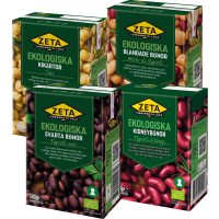 Illustration av Ekologiska Bönor, Kikärtor, Linser