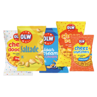Illustration av Chips, Ostbågar