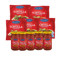 Illustration av Tacosås, Chips, Tortilla Small & Orginal