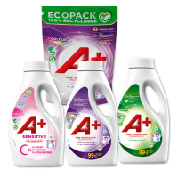 Illustration av Flytande tvättmedel