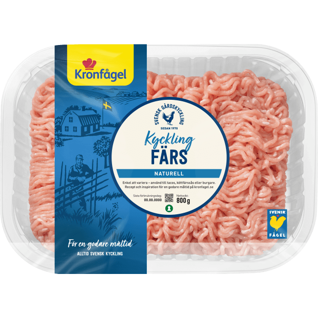 Illustration av Kycklingfärs