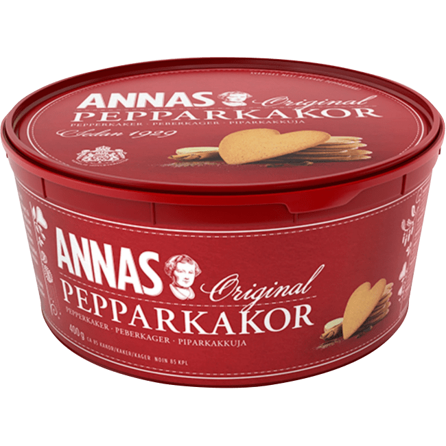 Illustration av Pepparkakor burk