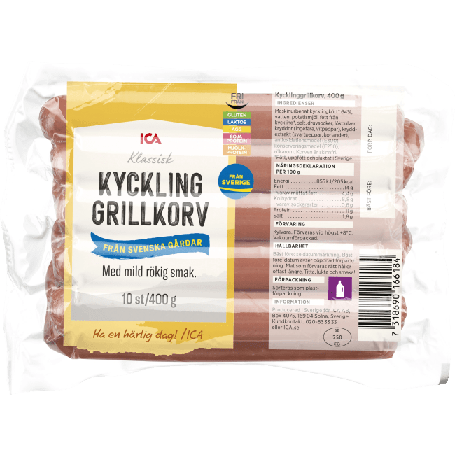 Illustration av Kycklinggrillkorv